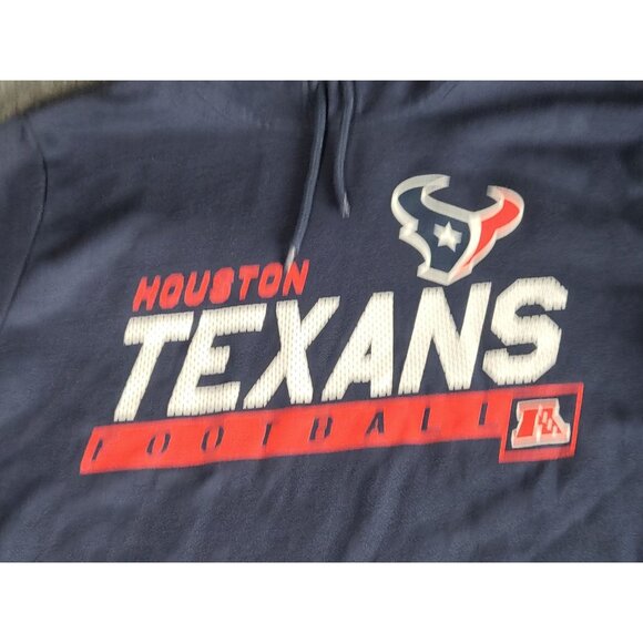Houston Texans Football Hoodie Men Sz L NFL Team Apparel AFC Casual Sportswear - Picture 7 of 10